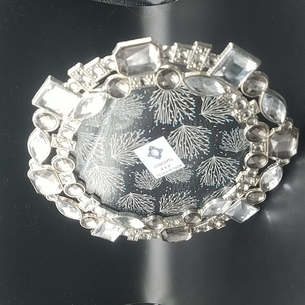 Picture Photo Frame With Chunky Clear Rhinestones - Picture 3 of 10